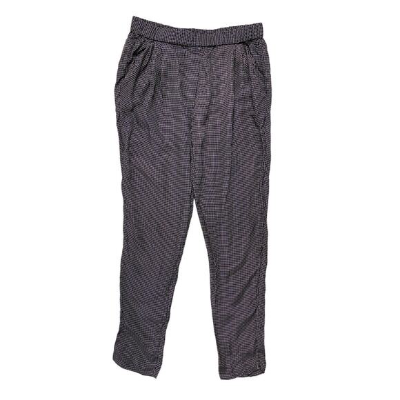 3.1 PHILLIP LIM Windowpane Check Blue White Pink Pull On Cupro Viscose Pants 2 - Picture 1 of 9
